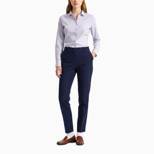 Brooks Brothers Tailored Fit Cotton Shirt 4 Button-Up Lilac Lavender Office Prep